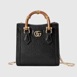Gucci Diana Super Bag Black Leather